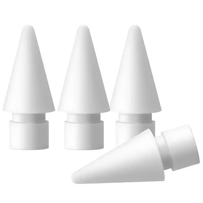 Afbeelding van PAPERFEEL [4 stuks punten voor Apple Pencil 2e generatie en 1e generatie, USB C, zeer gevoelige nauwkeurige POM reservepunten iPad Pencil, iPencil Nib Tip
