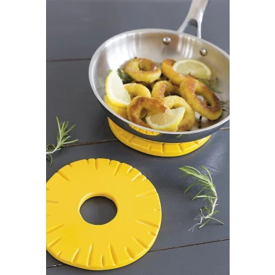 Afbeelding van Zak!Designs Onderzetter Ananas Ø 15 cm Melamine Geel