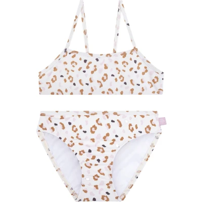 Afbeelding van Swim Essentials Bikini Meisjes Zwemkleding Kaki Panterprint Maat 134/140