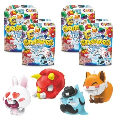 Afbeelding van Craze Splashers, 4 stuks waterspeelgoed, grappige poppen en rackets om te vullen met water spatten, badspeelgoed, outdoorspeelgoed, 16