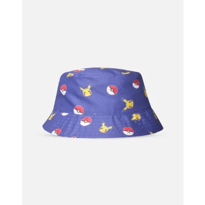 Afbeelding van Pokémon All Over Print Bucket Hat / Vissershoed Kids Blauw