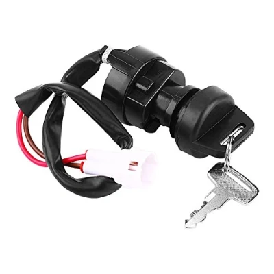 Afbeelding van Keenso 2 Pin Motorfiets ATV Ontstekingssleutel Schakelaar Voor YFM 350 Bruin 660R 700R Raptor 350X Krijger Ontstekingsschakelaars