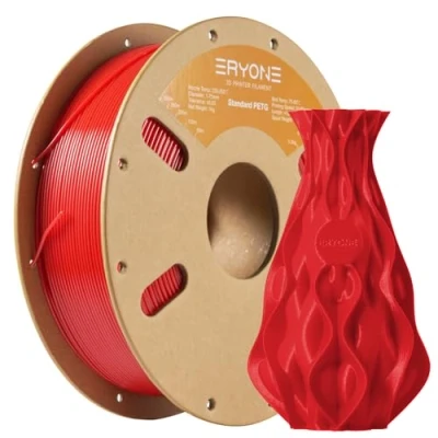Afbeelding van ERYONE PETG filament 1,75 mm, 3D printer, PETG, 1 kg, 0,03 rood