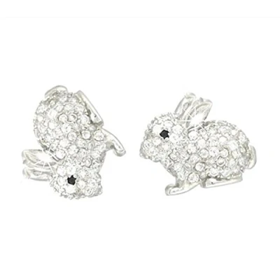 Afbeelding van baobei kaninchenohrringe für frauen sterlingsilber kubische zirkone shinny süßes hasen kaninchen Ohrstecker Mädchen Kinder mit Schmuckschatulle (f1836)