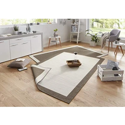 Afbeelding van Binnen &amp; Buiten Vloerkleed Panama Bruin/crème 160x230 Cm