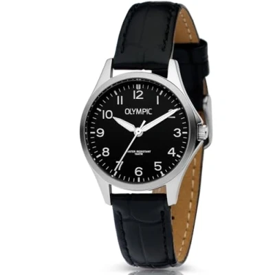 Afbeelding van Olympic OL72DSL046 ROBIN Horloge Staal Zilverkleurig Leer 29mm