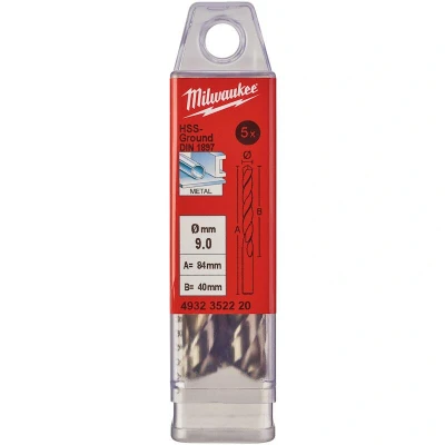 Afbeelding van Metaalboor Hss G Kort 9 X 84 Mm (10 Stuks)