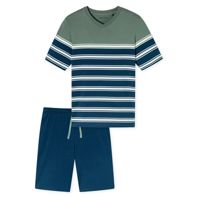 Afbeelding van Schiesser SET Pyjama, Heren, Maat: 48, Khaki