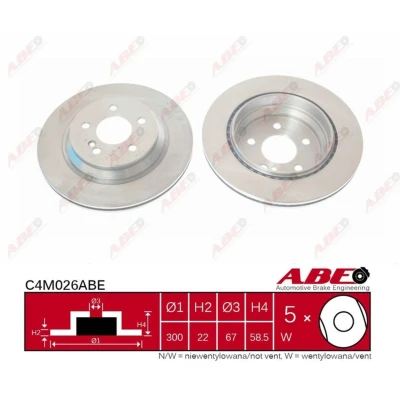 Afbeelding van ABE Remschijven C4M026ABE
