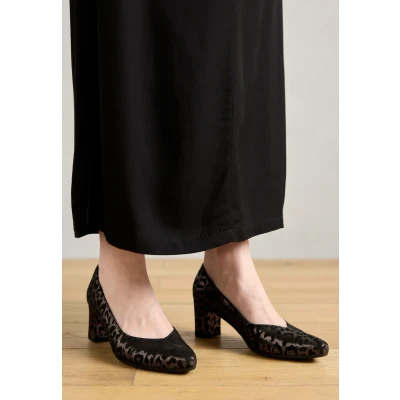 Afbeelding van Gabor Comfort Klassieke pumps, Dames, Maat: 37, Rame/schwarz Veloursleer