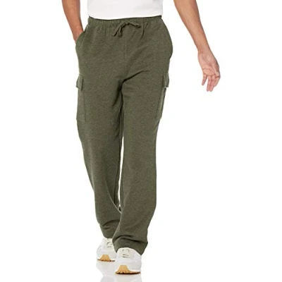 Afbeelding van Amazon Essentials Heren Cargo Fleece Joggingbroek, Olijf Heather, XX Large