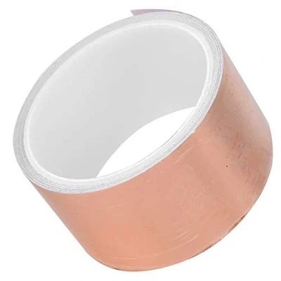 Afbeelding van Koperfolie Tape, Enkele Geleider Afscherming Geleidend voor Elektrische Gitaar EMI 5 Meter/10 Meter/30 Meter(5 miljoen) Prestatie