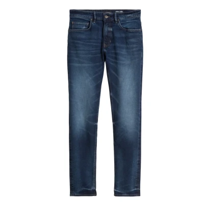 Afbeelding van Marc O&#039;Polo Model SJÖBO Shaped Slim fit jeans, Heren, Maat: 29x32, Dark authentic wash