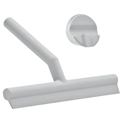 Afbeelding van Zone Denmark Ramenwisser Wiper Met Houder Siliconen Zacht Grijs Soft Grey 21x17x3,5cm