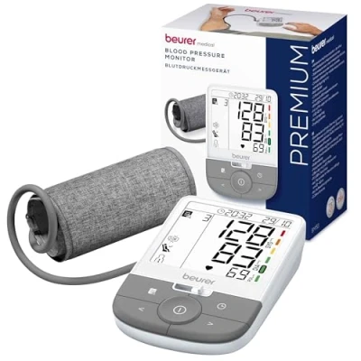 Afbeelding van Beurer Premium Bloeddrukmeter met AFIB detectie Aanbevolen door de Duitse hoge bloeddruk Vereniging (DHL) BM 53 Positie controle Manchet 2 Gebruikers XL verlicht display 22 42 cm 5 Jaar garantie