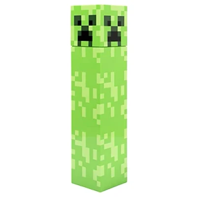 Afbeelding van Minecraft waterfles met gepixeleerd groen klimmend ontwerp kinderwaterfles, herbruikbare 650 ml merchandise