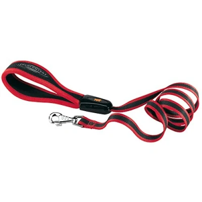 Afbeelding van Ferplast Ergocomfort Linear hondenriem, ergonomische handgreep met bekleding, Breite: 2,0 cm, Länge: 120 rood