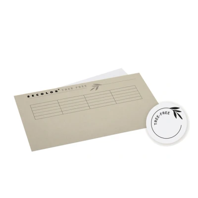 Afbeelding van Vouwmap Djois Tree Free folio gelijk 226gr beige per 10