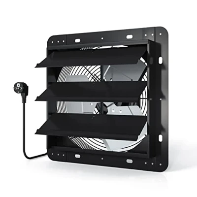 Afbeelding van Aygrochy 350 mm afvoerventilator, afvoerluchtventilator voor verwarming, koeling, booster, groeitenten, hydroculturen, thuisgebruik, ventilatie en afzuigventilator.
