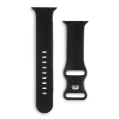 Afbeelding van Hama Fantastic Feel Horlogeband 38 mm, 40 41 mm Zwart Watch Series 9, 8, SE, 7, 6, 5,