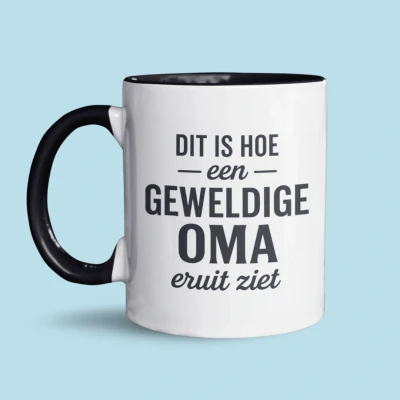 Afbeelding van NietMokken.nl Grootmoeder Mok Geweldige oma Grappig beker cadeau voor Perfect dag, verjaardag of zomaar 325 ml keramiek Aan beide zijden bedrukt Vaatwasser en magnetronbestendig