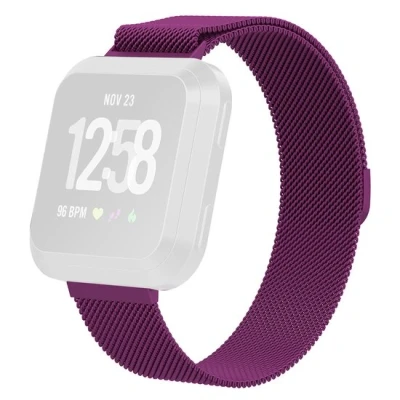 Afbeelding van Fitbit Versa 1 / 2 &amp; Lite milanese bandje Maat: Large Paars