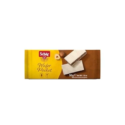 Afbeelding van Wafelzak glutenvrije notenwafels 50 g Schar