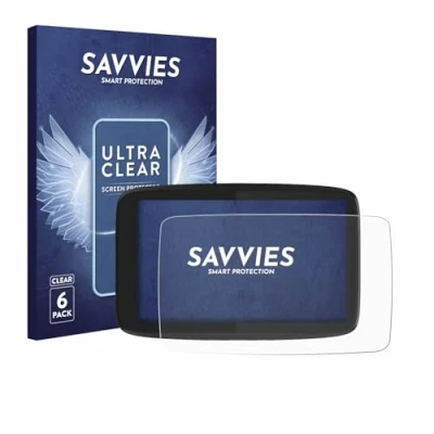 Afbeelding van Savvies Screenprotector voor TomTom GO Camper Tour Folie Beschermfolie transparant (6 Stuks)