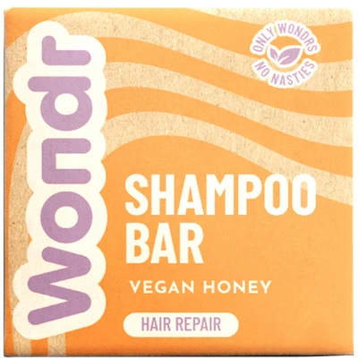 Afbeelding van WONDR shampoo bar Vegan Honey Herstellende molecules Intens verzorgend Verzachtend