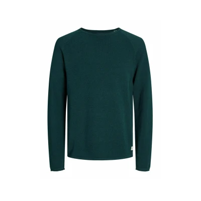 Afbeelding van Jack &amp; Jones Jjehill CREW NECK NOOS Trui, Heren, Maat: XS, Deep teal