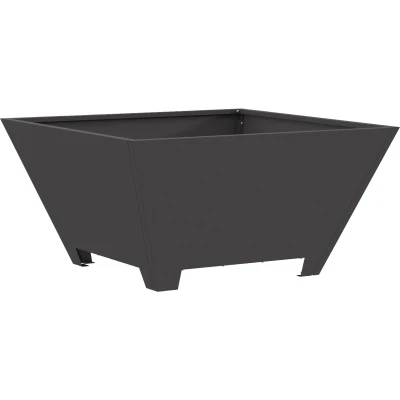 Afbeelding van vidaXL Zwart Koudgewalst staal 60 x 30 cm Duurzaam Vuurkorf