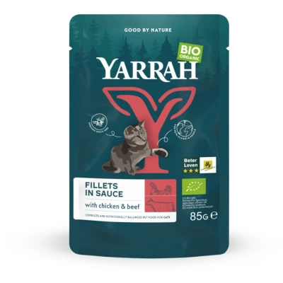 Afbeelding van 14x Yarrah Bio Kattenvoer Rund 85 gr