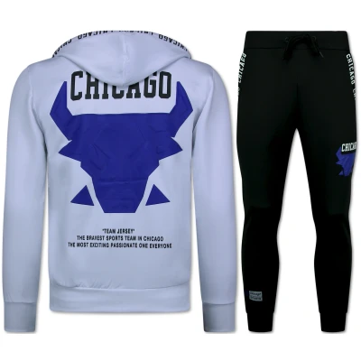Afbeelding van Chicago Trainingspakken Heren Bull Joggingpak Huispak Volwassenen 5231 Wit