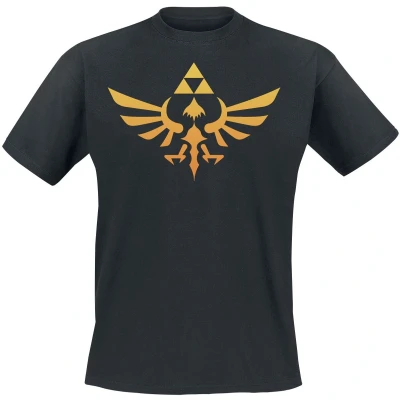 Afbeelding van Nintendo Legend Of Zelda Hyrule Kingdom Logo Unisex T Shirt Zwart