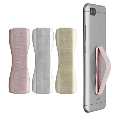 Afbeelding van kwmobile vingerhouder voor smartphone Vingergreep telefoon Zelfklevende finger holder Set van 3 In goud / zilver roségoud