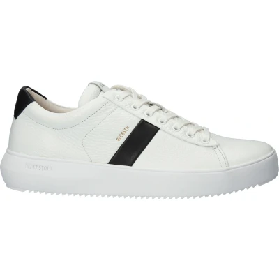 Afbeelding van Blackstone Ryder Sneakers laag whiteblack, Heren, Maat: 43, White black Leer
