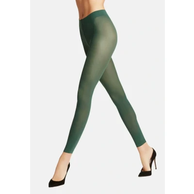 Afbeelding van FALKE Pure Matt eenkleurig materiaal ondoorzichtig 50 DEN legging dames groen maat S M