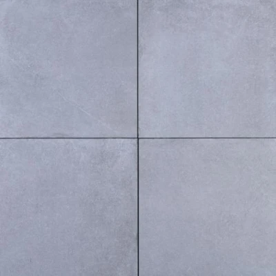 Afbeelding van MBI de Steenmeesters GeoCeramica 60x60x4 Roccia Grey combinatie van keramiek en beton in één tegel