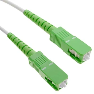 Afbeelding van BeMatik Glasvezelkabel SC / APC naar singlemode simplex 9/125 van 5 m OS2 wit