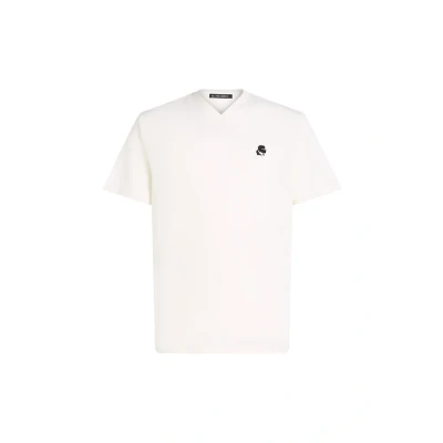 Afbeelding van KARL Lagerfeld Tshirt basic, Heren, Maat: Large, Cannoli cream