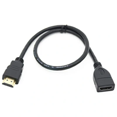 Afbeelding van B40S HDMI verlengkabel adapter stekker op bus geschikt voor PC TV monitor 30cm