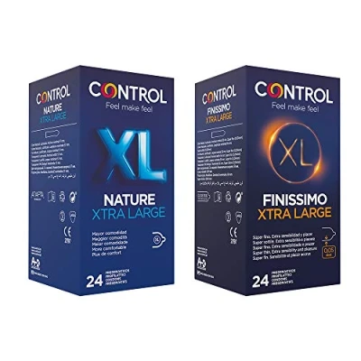 Afbeelding van Control XL Mix condooms, extra groot, klassiek, dun, 48 condooms