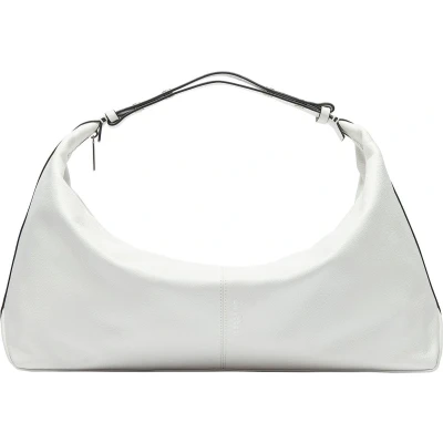 Afbeelding van LIEBESKIND BERLIN Leren Schoudertas Paris 4 Small Pebble Hobo Bag Arctic Crème