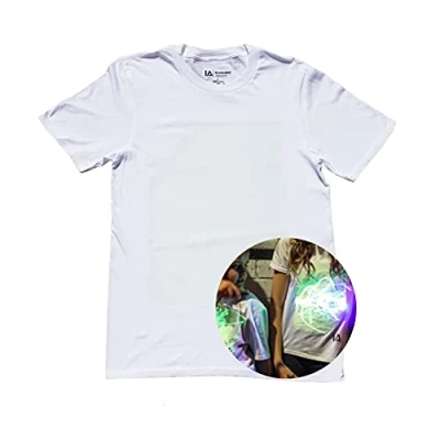 Afbeelding van Interactief Glow In the dark T shirt (Wit/Groen, XL)