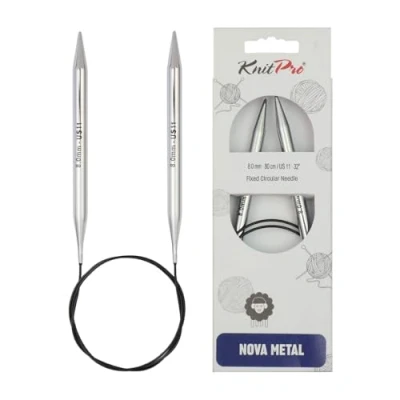 Afbeelding van Knitpro nova vast (150 cm x 8,00 mm) Rondbreinaalden 1 Stuk