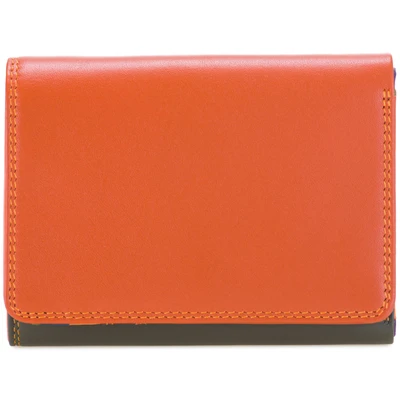 Afbeelding van Mywalit Medium Tri fold Leren Portemonnee 12 cm