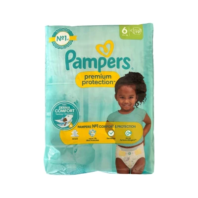 Afbeelding van Pampers Luiers Premium Protection Maat 6 Extra Large (13 18 kg), 19 Stuks