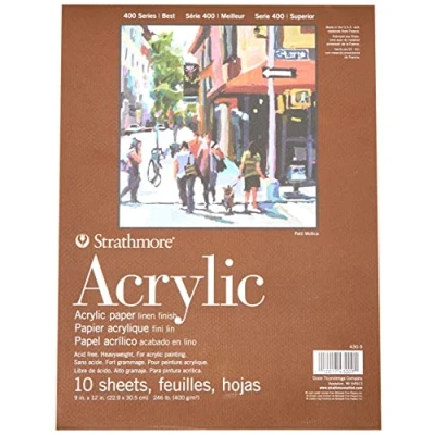 Afbeelding van Strathmore 400 series acrylverf papier wit