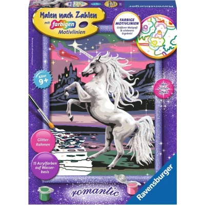 Afbeelding van Ravensburger 28563 Set kleuren op nummer kleurplaat en kleurboek