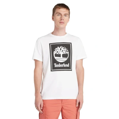 Afbeelding van Timberland Short Sleeve TEE Tshirt print, Heren, Maat: XL, White black